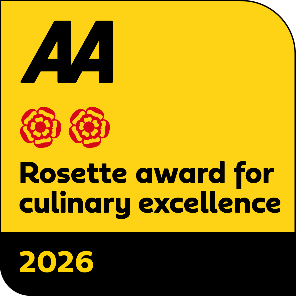 AA Rosette Award for Culinary Excelence 2026